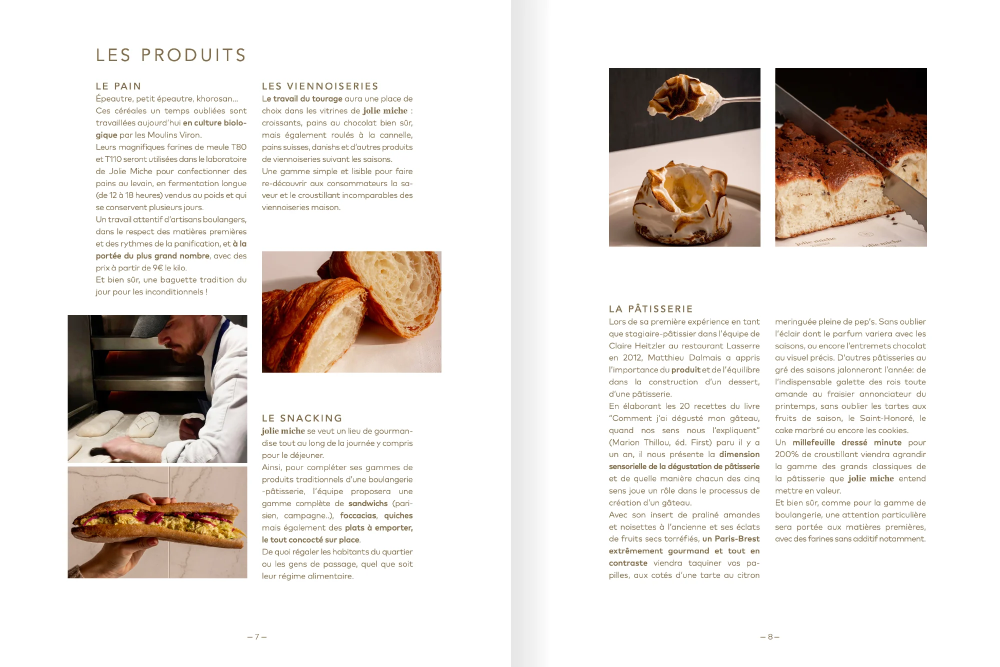 Dossier de presse graphiste boulangerie