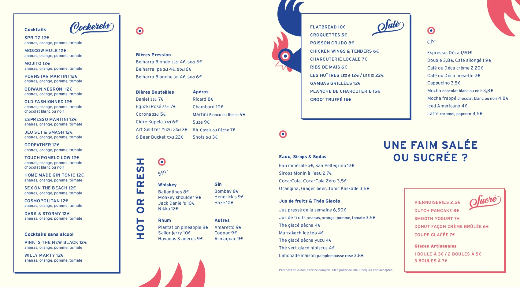 Menu brasserie graphiste freelance