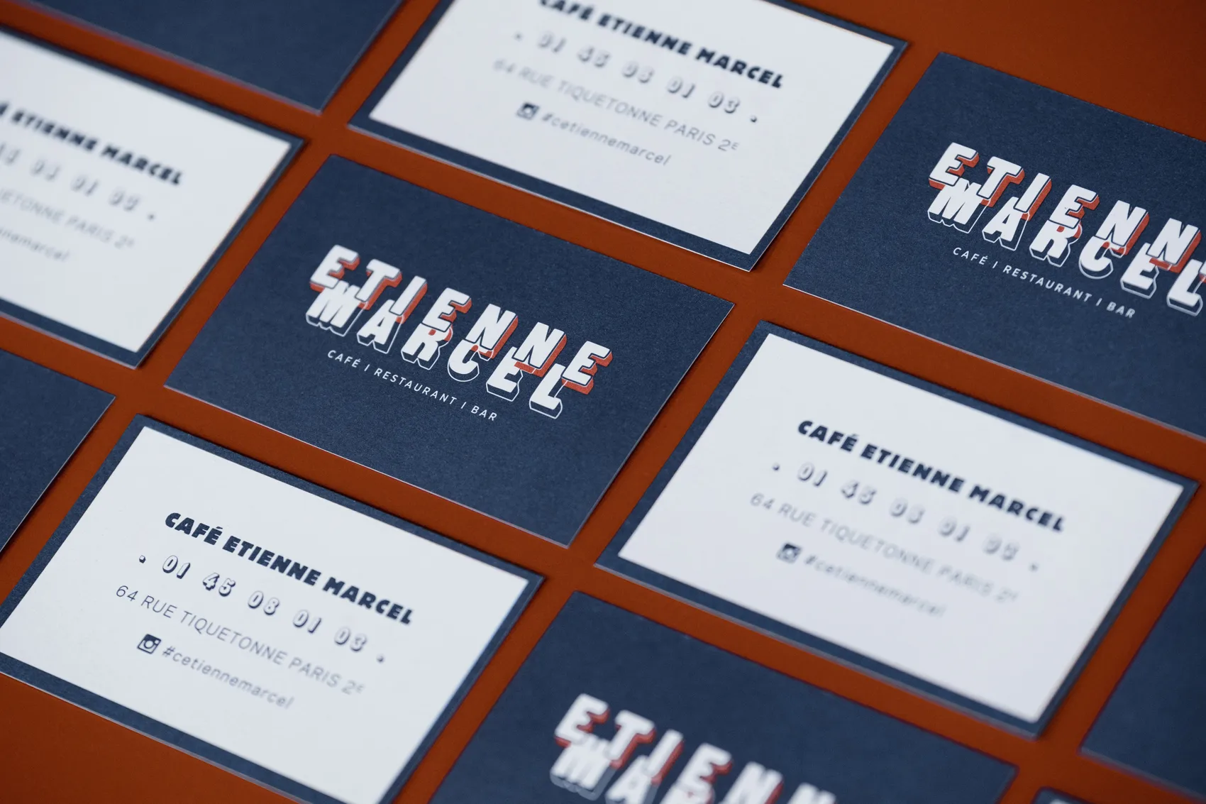 Carte de visite branding café restaurant 